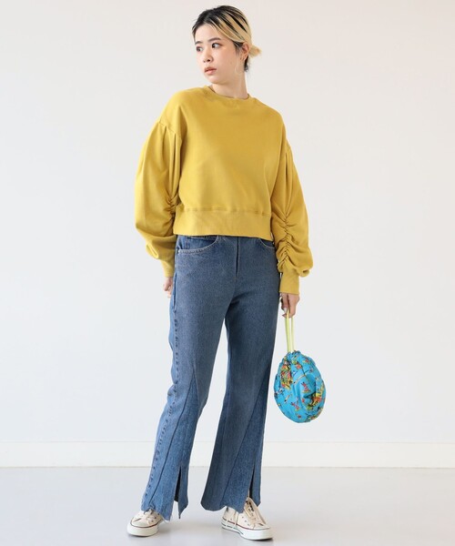 Ray BEAMS（レイビームス）の「Ray BEAMS / ボリューム スリーブ クルーネック スウェット（Tシャツ/カットソー・レディース・ホワイト/サックスブルー/イエロー系その他5・ONE SIZE）」の9枚目の写真