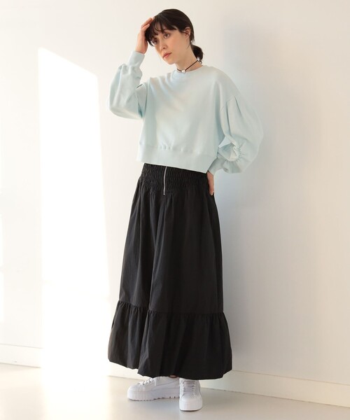 Ray BEAMS（レイビームス）の「Ray BEAMS / ボリューム スリーブ クルーネック スウェット（Tシャツ/カットソー・レディース・ホワイト/サックスブルー/イエロー系その他5・ONE SIZE）」の16枚目の写真