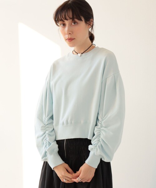 Ray BEAMS（レイビームス）の「Ray BEAMS / ボリューム スリーブ クルーネック スウェット（Tシャツ/カットソー・レディース・ホワイト/サックスブルー/イエロー系その他5・ONE SIZE）」の20枚目の写真