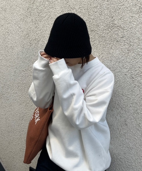 nemne store（ネンネストア）の「【nemne】ニットバケットハット（ハット・レディース・オフホワイト/ブラック/ベージュ・フリー）」の7枚目の写真