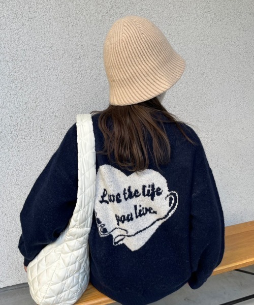 nemne store（ネンネストア）の「【nemne】ニットバケットハット（ハット・レディース・オフホワイト/ブラック/ベージュ・フリー）」の9枚目の写真