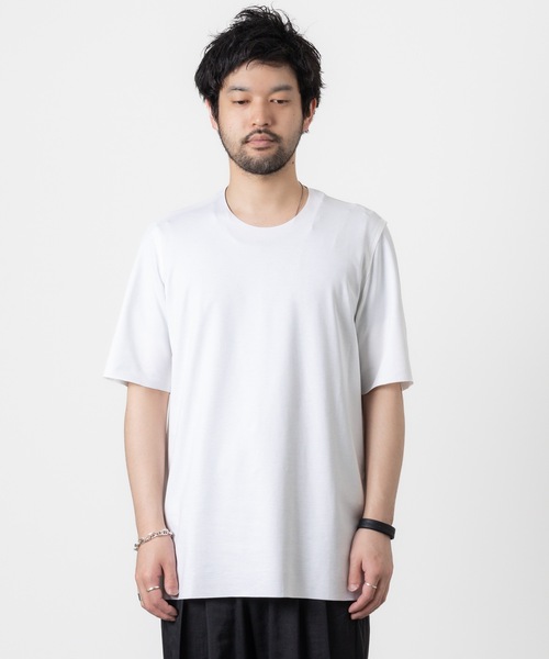 ATTACHMENT(アタッチメント)の「VIS/NY ストレッチポンチ ジャージ カットオフ S/S TEE / VIS/NY STRETCH PONTE JERSEY CUT OFF S/S TEE(Tシャツ/カットソー・メンズ・カーキ系/ホワイト/ブラック・1/2/3/5)」の3枚目の写真
