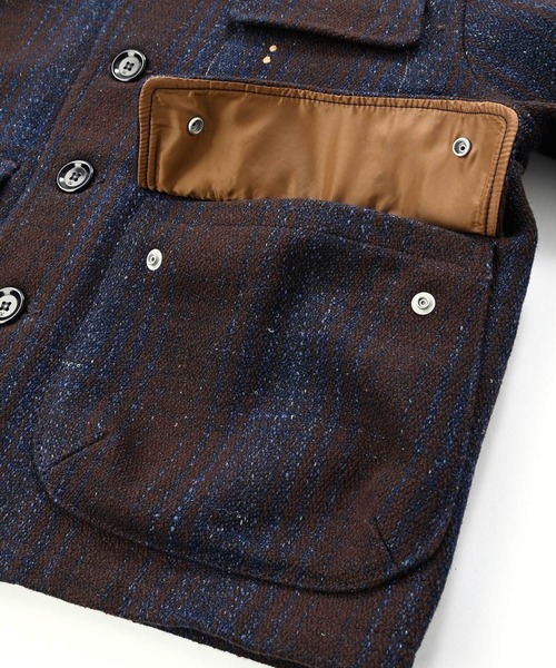 美品　45R コットンシェットランドメルトンの908ブルゾン（インディゴ）02 45rpm - 2022美品45R 45rpm☆インディゴ藍染 麦サテンの908