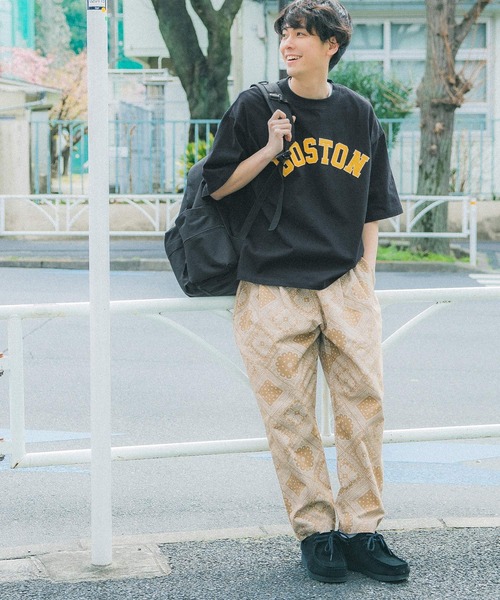 coca（coca）（コカ）の「メンズワッペン刺繍カレッジTシャツ（Tシャツ/カットソー・メンズ・ホワイト/ブラック・M/L/XL）」の12枚目の写真