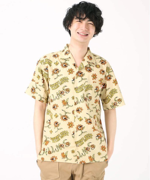 CHUMS（チャムス）の「CHUMS/チャムス Chumloha Shirt シャツ/半袖シャツ アウトドア/キャンプ/ビーチ CH02-1105（シャツ/ブラウス・メンズ・イエロー/グリーン/マルチ/ブラック・M/L/XL）」の9枚目の写真