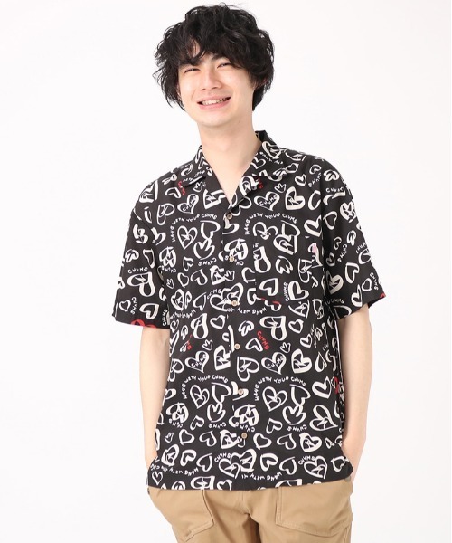 CHUMS（チャムス）の「CHUMS/チャムス Chumloha Shirt シャツ/半袖シャツ アウトドア/キャンプ/ビーチ CH02-1105（シャツ/ブラウス・メンズ・イエロー/グリーン/マルチ/ブラック・M/L/XL）」の6枚目の写真