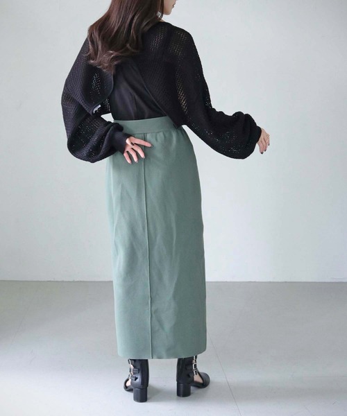 cheriella（シェリエラ）の「【cheriella】WEB限定透かし編みショートニットプルオーバー 新色追加（ニット/セーター・レディース・ブラック/アイボリー/パープル/ブルー・M）」の17枚目の写真