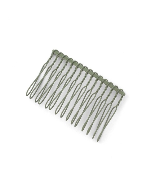 ANEMONE（アネモネ）の「カラーワイヤーコーム[S]（その他ヘアアクセサリー・レディース・カーキ/ブルー/グレー/ブラウン/グリーン/レッド/ベージュ・FREE）」の4枚目の写真