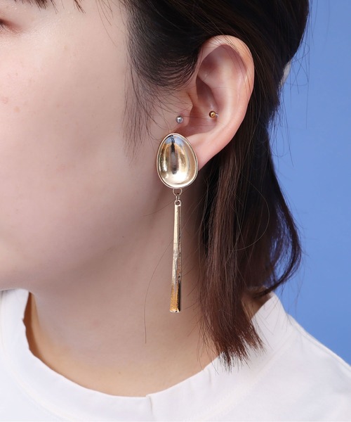 didizizi（ディディジジ）の「いただきます　ピアス/イヤリング（ピアス（両耳用）・レディース・ゴールド/シルバー系その他/ゴールド系その他/シルバー・FREE）」の9枚目の写真