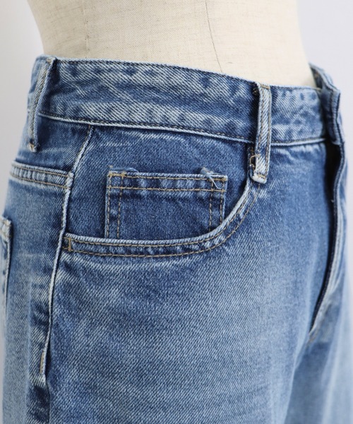 BLUEEAST（ブルーイースト）の「サイドスリットダメージデニムパンツ（デニムパンツ・レディース・ネイビー系・MEDIUM/LARGE）」の20枚目の写真