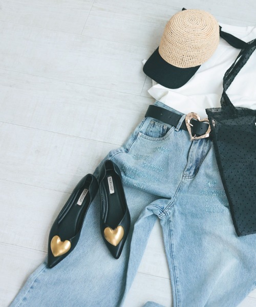 DONOBAN（ドノバン）の「ハートフラットパンプス（パンプス・レディース・ブラック/アイボリー/グレー/シルバー・35/37/39/36/38）」の10枚目の写真