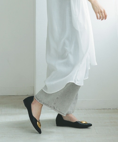 DONOBAN（ドノバン）の「ハートフラットパンプス（パンプス・レディース・ブラック/アイボリー/グレー/シルバー・35/37/39/36/38）」の12枚目の写真