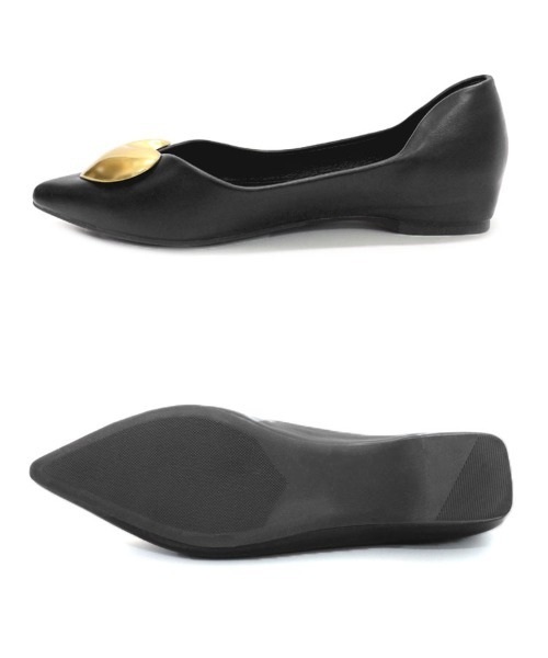 DONOBAN（ドノバン）の「ハートフラットパンプス（パンプス・レディース・ブラック/アイボリー/グレー/シルバー・35/37/39/36/38）」の14枚目の写真