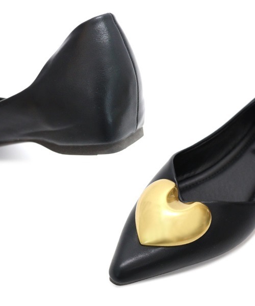 DONOBAN（ドノバン）の「ハートフラットパンプス（パンプス・レディース・ブラック/アイボリー/グレー/シルバー・35/37/39/36/38）」の15枚目の写真