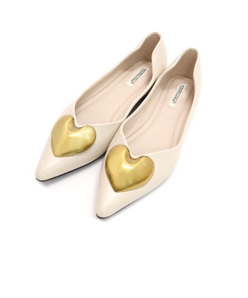 DONOBAN（ドノバン）の「ハートフラットパンプス（パンプス・レディース・ブラック/アイボリー/グレー/シルバー・35/37/39/36/38）」の17枚目の写真