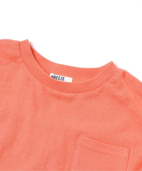 BREEZE（ブリーズ）の「ラインニットフリルTシャツ（Tシャツ/カットソー・キッズ・チャコール/オフホワイト/オレンジ・120/110/80/90/130/100/140）」の13枚目の写真
