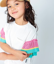 BREEZE | ラインニットフリルTシャツ(Tシャツ/カットソー)