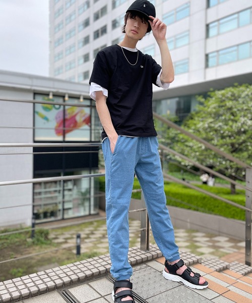 FILA(フィラ)の「FILA フィラ ブランド ロゴ ワンポイント 刺繍 グラデーション バックプリント 半袖 Tシャツ(Tシャツ/カットソー・メンズ・ブラック/ネイビー/ホワイト/サックスブルー・L/LL/M)」の21枚目の写真