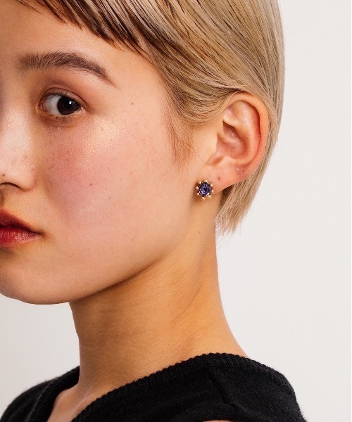 whim(ウィム)の「Stone Pierce-ストーンピアス-(ピアス(両耳用)・レディース・シルバー/ゴールド・FREE)」の13枚目の写真
