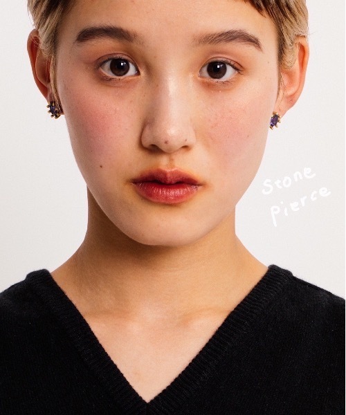 whim(ウィム)の「Stone Pierce-ストーンピアス-(ピアス(両耳用)・レディース・シルバー/ゴールド・FREE)」の19枚目の写真
