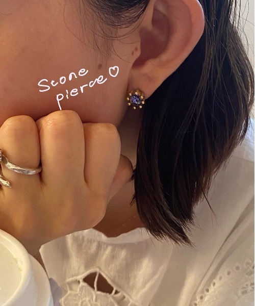whim(ウィム)の「Stone Pierce-ストーンピアス-(ピアス(両耳用)・レディース・シルバー/ゴールド・FREE)」の20枚目の写真