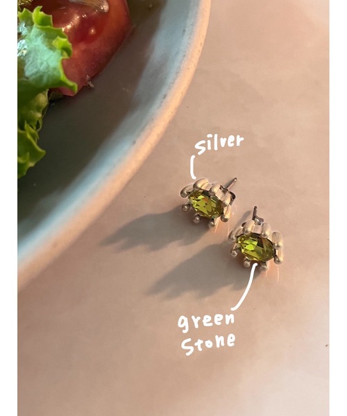 whim(ウィム)の「Stone Pierce-ストーンピアス-(ピアス(両耳用)・レディース・シルバー/ゴールド・FREE)」の8枚目の写真