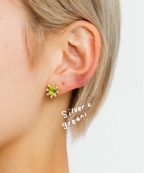 whim(ウィム)の「Stone Pierce-ストーンピアス-(ピアス(両耳用)・レディース・シルバー/ゴールド・FREE)」の21枚目の写真