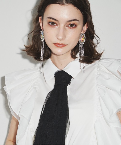 LA BELLE ETUDE（ラベルエチュード）の「BIGストーン×ラインストーンデザインピアス（ピアス（両耳用）・レディース・その他・FREE）」の14枚目の写真