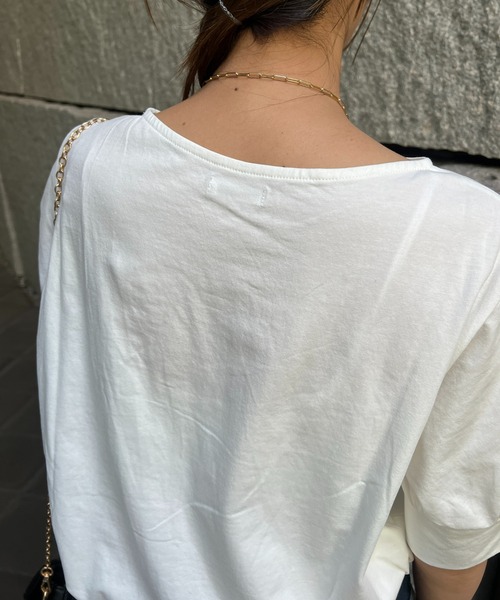 un dix cors（アンディコール）の「袖パールカットソー（Tシャツ/カットソー・レディース・オフホワイト/ブルー/ブラック・FREE）」の17枚目の写真