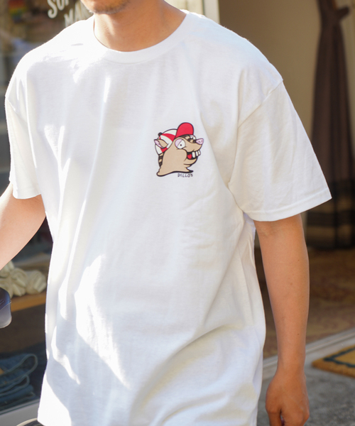 journal standard Furniture （ジャーナルスタンダードファニチャー）の「【SUPER MARKET/ スーパーマーケット】 DILLOS TEE（Tシャツ/カットソー・レディース・ホワイト/レッド/グリーン/ゴールド・MEDIUM/LARGE）」の2枚目の写真