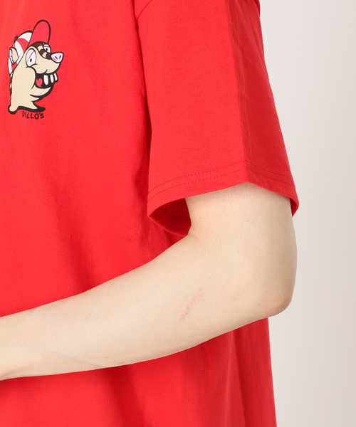 journal standard Furniture （ジャーナルスタンダードファニチャー）の「【SUPER MARKET/ スーパーマーケット】 DILLOS TEE（Tシャツ/カットソー・レディース・ホワイト/レッド/グリーン/ゴールド・MEDIUM/LARGE）」の22枚目の写真