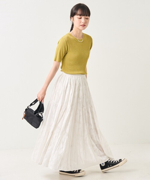 今季☆theoryluxe プルオーバー ニット　ラメ半袖ニット　ウォッシャブル FREAK'S STORE ニット セーター ウォッシャブル ラメ