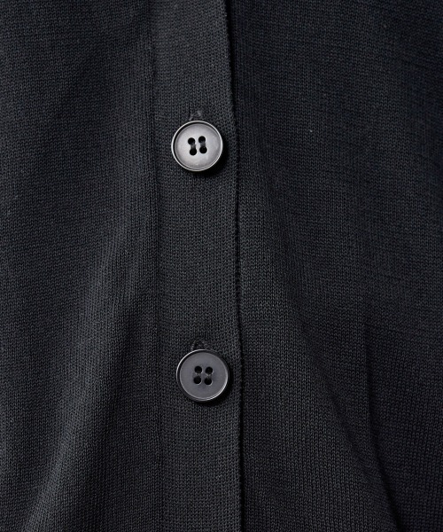 CHIC STYLE（シックスタイル）の「＜大きいサイズ＞ハイツイストレーヨン綿シンプルニットカーディガン シックスタイル（カーディガン/ボレロ・レディース・ブラック・L/LL/3L/4L/5L）」の21枚目の写真