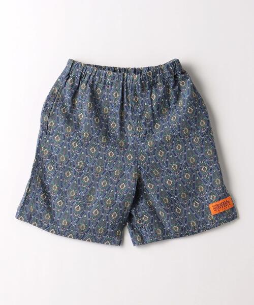 UNIVERSAL OVERALL(ユニバーサルオーバーオール)の「【別注】<UNIVERSAL OVERALL>TJ EX UO 総柄 ショートパンツ 100cm-130cm(その他パンツ・キッズ・ブラウン/ネイビー・XS(100-110cm)/S(120-130cm))」の1枚目の写真