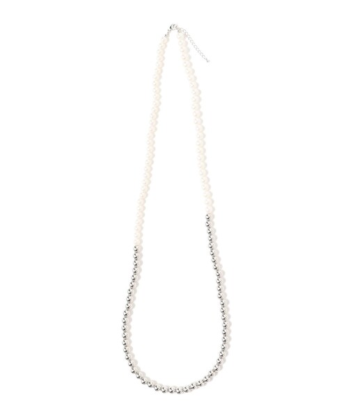 Ray BEAMS（レイビームス）の「Ray BEAMS / パール ボール 2WAY ネックレス（ネックレス・レディース・シルバー・ONE SIZE）」の4枚目の写真