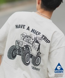 【SIDEWAY STANCE×GERRY】別注コラボ 半袖 ロゴ プリント Tシャツ