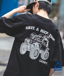 【SIDEWAY STANCE×GERRY】別注コラボ 半袖 ロゴ プリント Tシャツ