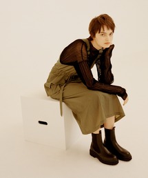 emmi | 【emmi atelier】ハイネックシアーリブニットトップス(ニット/セーター)