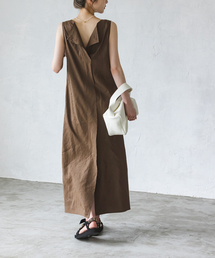 Noble | リネンライクバックドレープワンピース(ワンピース)