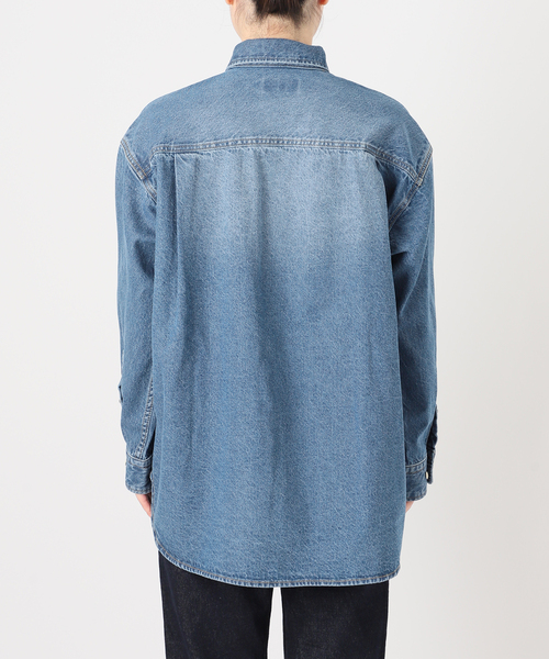 SLOBE IENA（スローブイエナ）の「LE DENIM BDUシャツ（シャツ/ブラウス・レディース・ブルー・FREE）」の20枚目の写真