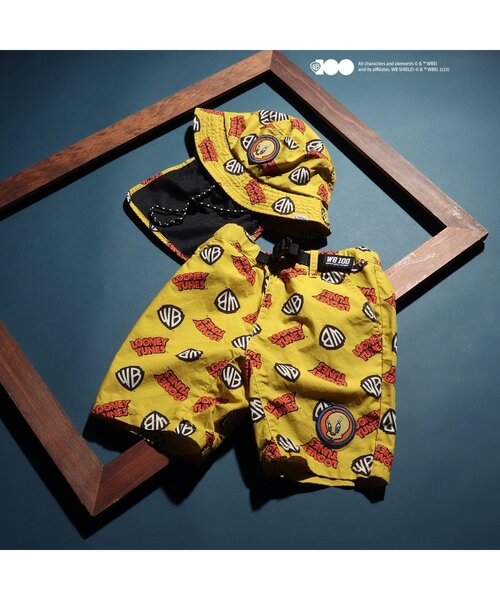 F.O.KIDS（エフオーキッズ）の「【WEB限定】WB100 SPECIAL ART SHORTS（その他パンツ・キッズ・チャコール/エメラルド/マスタード・110/140/80/120/90/130/100）」の8枚目の写真