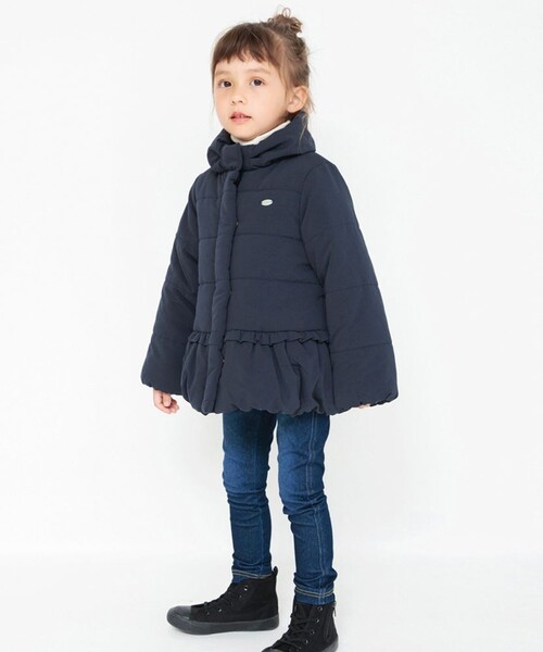 BRANSHES（ブランシェス）の「【あったか/撥水】ポリエステルタフタピーチ起毛ブルゾン（ブルゾン・キッズ・サックスブルー/ピンク/ネイビー・110/120/140/150/90/100/130）」の14枚目の写真