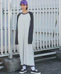 ラグランスリーブBIGワンピース