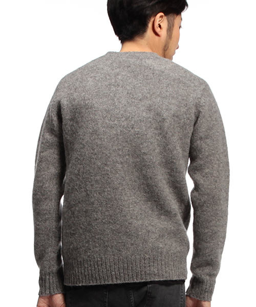 B:MING by BEAMS（ビーミングバイビームス）の「【OCEANS12月号掲載】ビーミング by ビームス / 星条旗クルーニット（ニット/セーター・メンズ・グレー/ネイビー・SMALL/MEDIUM/LARGE/X-LARGE）」の4枚目の写真