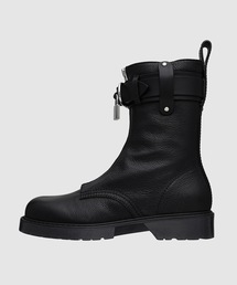 JW ANDERSONブラックレザーサイドゴアブーツ 38 JW Anderson Leather Zip Biker Booties | Saks Fifth Avenue