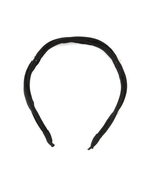 ROPE' PICNIC（ロペピクニック）の「パールポイントツイストカチューシャ（カチューシャ・レディース・ブラック/キナリ・FREE）」の7枚目の写真
