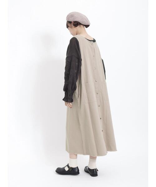 Samansa Mos2（サマンサ モスモス）の「前後着メッシュレースブラウス（シャツ/ブラウス・レディース・モカ/チャコールグレー/キナリ・F）」の12枚目の写真