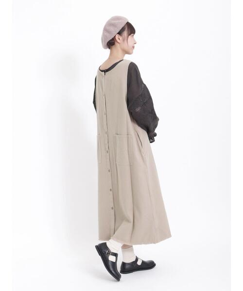 Samansa Mos2（サマンサ モスモス）の「前後着メッシュレースブラウス（シャツ/ブラウス・レディース・モカ/チャコールグレー/キナリ・F）」の14枚目の写真