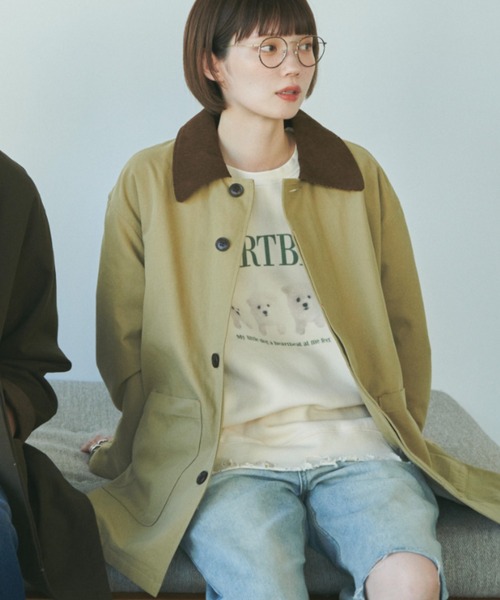 unclip（アンクリップ）の「ダメージルーズスウェット（スウェット・レディース・アイボリー/グレー・FREE）」の21枚目の写真