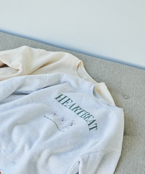 unclip（アンクリップ）の「ダメージルーズスウェット（スウェット・レディース・アイボリー/グレー・FREE）」の15枚目の写真